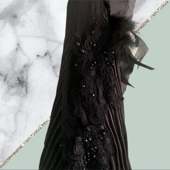 Black satin Morticia style corset top XS - Picture 7 of 14